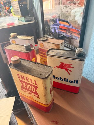 Lote Latas de Aceite Antiguas