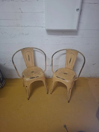 Set de 2 Sillas Metálicas