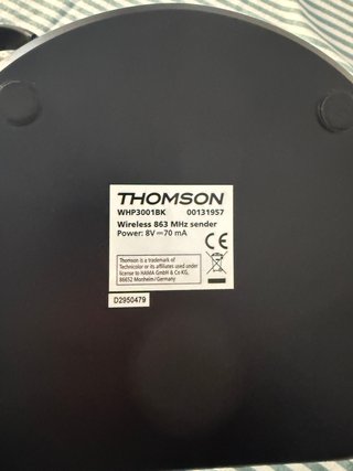 Auriculares Inalámbricos Thomson WHP3001BK