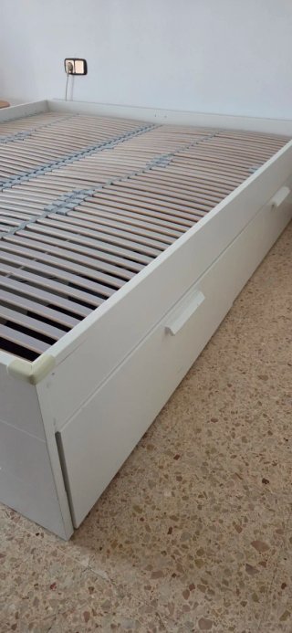Cama Matrimonial Blanca con Cajones Brimnes - Ikea