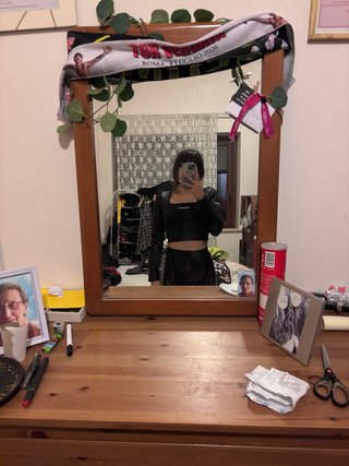 Crop top sportivo Freddy nero taglia M