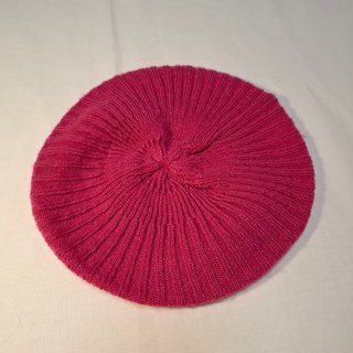 Boina de lana fucsia