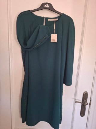 Vestido midi verde de Sfera