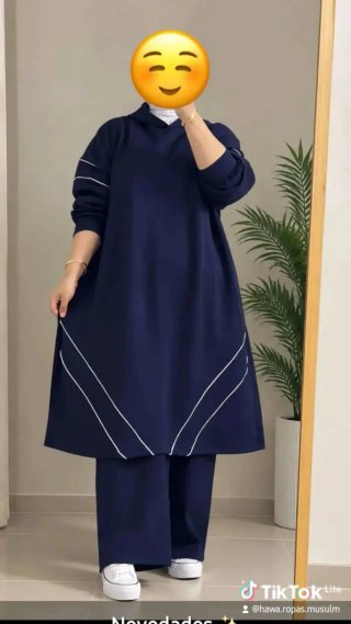 Abaya conjunto de pantalón para invierno