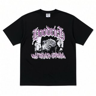 Camisetas Hoodrich Negras Estampadas