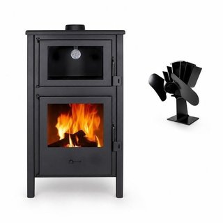 Estufa de leña con horno Quartz + Fan 0020HUE