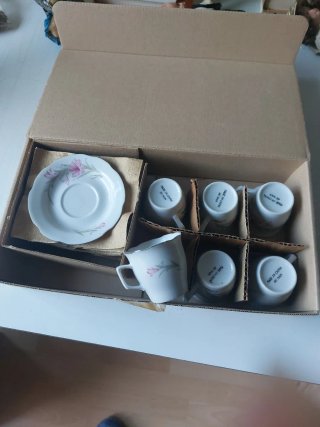 Juego de café de porcelana
