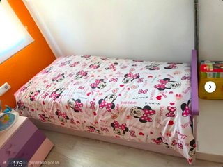 Cama Infantil con Somier y Mesita