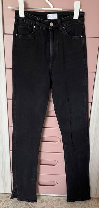 Pantalón Vaquero Negro Zara Talla S