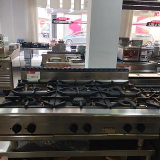 Cocina de sobremesa 6 fuegos a gas Eurast