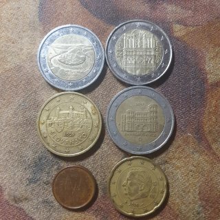 Set de 6 Monedas de Euro Conmemorativas