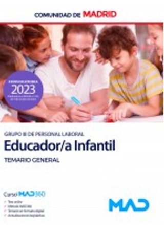 Libros temario para Educación Infantil MAD 2023