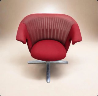 Silla de diseño roja