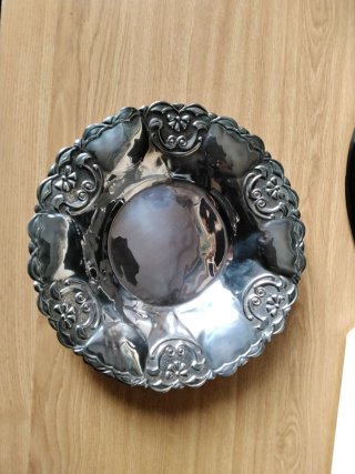 Cuenco Plateado Decorativo