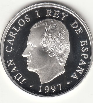 Moneda 1000 Pesetas 1997 Plata 925