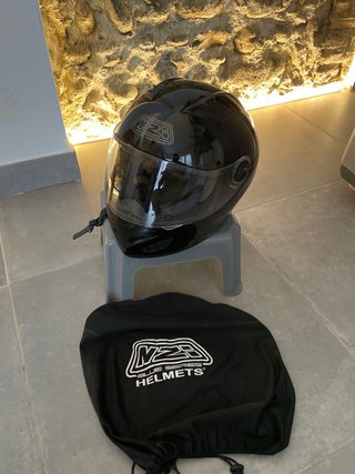 Casco integral NZI Must negro M/58 + funda