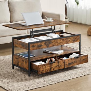 Mesa de centro elevable industrial VASAGLE