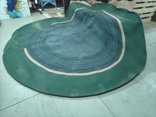 Alfombra Redonda Gigante 300x300 de yute trenzada