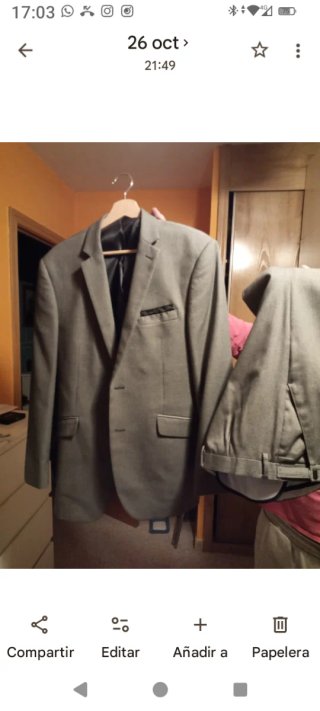 Traje Marrón Talla M