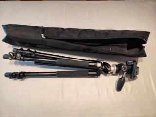 Trípode Profesional Manfrotto 293 + Rótula 3 Vías