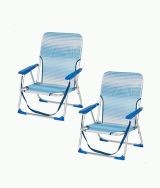 AKTIVE Pack 2 sillas Playa Plegables