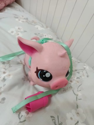 Juguete Cerdito Rosa con Correa
