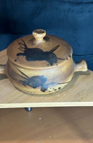Jarrón de cerámica artesanal