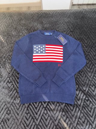 maglione Ralph Lauren Flag Blu