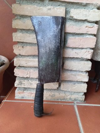 Herramienta antigua de corte. RESTAURADA.
