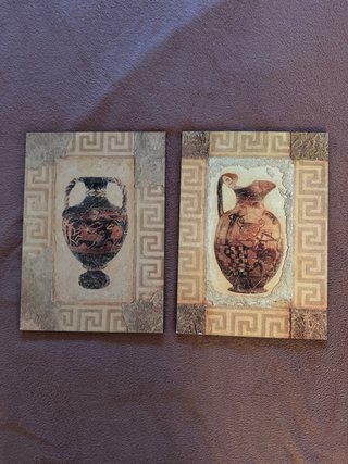 Set de 2 Cuadros Estilo Griego