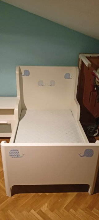 Cama Infantil extensible con Colchón