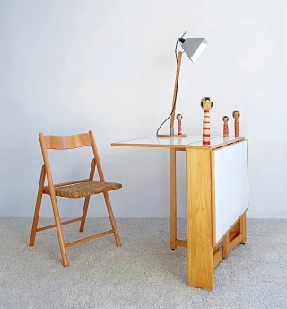 Mesa plegable HABITAT haya y formica | Vintage 80s
