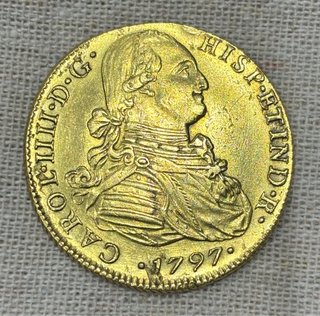 8 ESCUDOS CARLO IV LIMA JD DE 1797