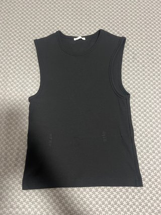 Camiseta de tirantes negra Zara