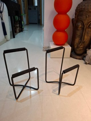2 Pedestales para Altavoces Metálicos