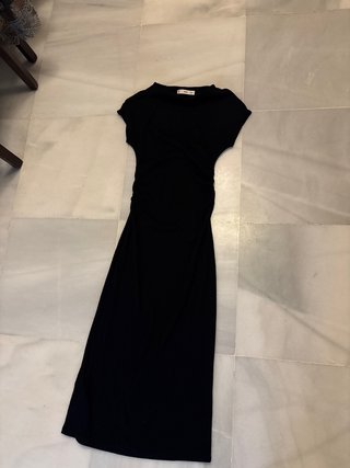 Vestido Negro Mango Talla S