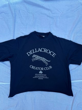 Camiseta Dellacroce Azul Marino -Cortada a mano