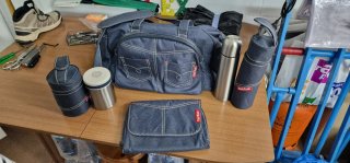 Lote accesorios bebé Tuc Tuc vaquero azul