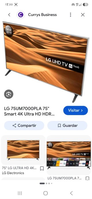 TV / LG Ultra Slim. Modelo: 75UM7000PLA / S-7 / 75