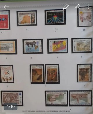 Colección de 8 Álbumes de Sellos