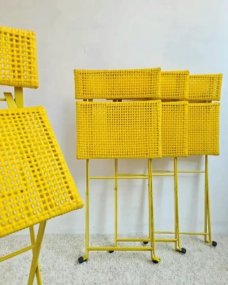 Set 4 Sillas Plegables Scoubidou | Vintage 80s