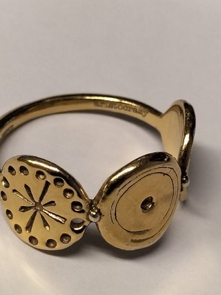 Anillo Aristocrazy Plata Baño Oro 18k