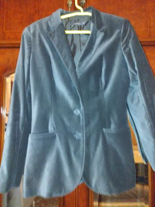 Chaqueta de terciopelo gris talla 40 ESAY WEAR