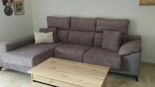 Sofá Chaise Longue con Asientos Deslizantes
