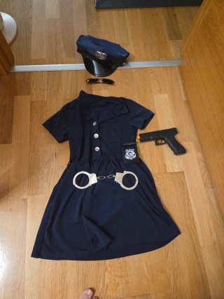 Disfraz de Policía para Niña (6-8 años)
