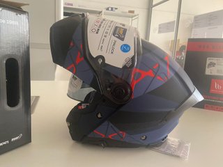 Casco Modular MT Atom 2 Change Azul Mate homologad