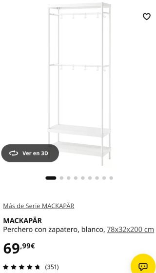Appendiabiti con scarpiera IKEA MACKAPÄR