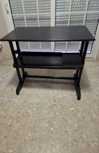 Mesa de ordenador/ Escritorio Elevable Negro