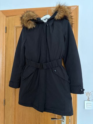 Abrigo Plumífero Zara Negro Talla M