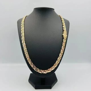 Cadena Tipo Cartier Tigre 8mm 18K